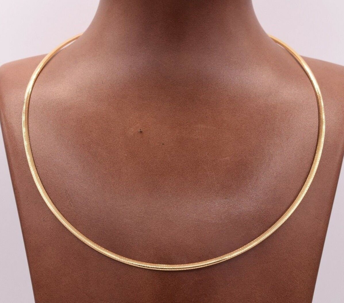 Two tone omega necklace deals