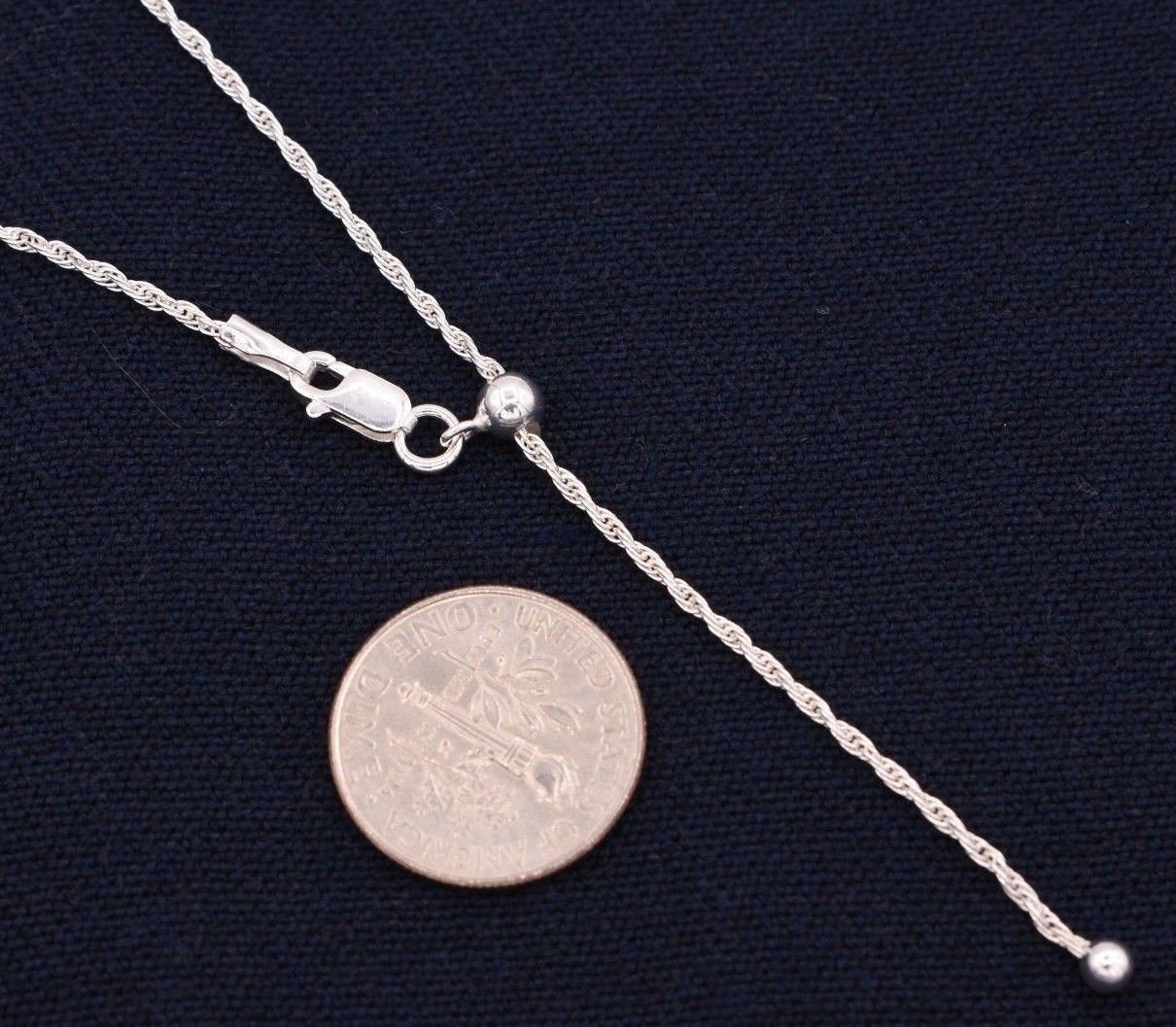 Collier Torsadé En Argent Sterling 925 – 60 Cm De Long, épaisseur 2 Mm – Chaîne Style Corde Sans Marque