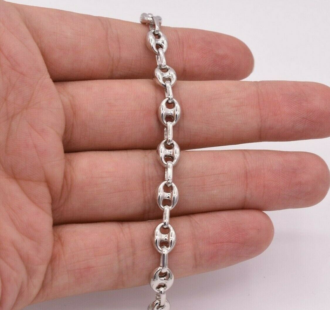 Catena Di Ancoraggio Mariner Riempita In Oro 18 Carati Da 6 - Foto 6