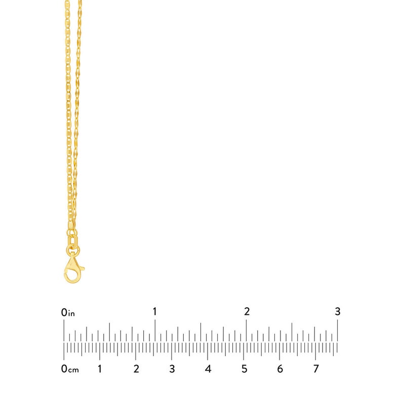 Adjustable Valentino and Hammered Forzentina Chain Necklace Real 14K Yellow Gold image 6