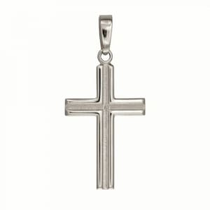 1 3/8" Silver Cross Pendant Real Sterling Silver 925