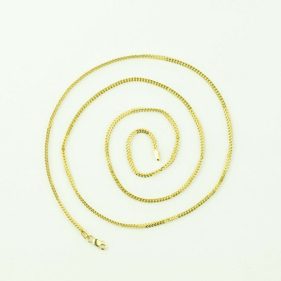 SOLID 10K YELLOW GOLD 16" 32" UNISEX FRANCO LINK CHAIN NECKLACE 1.50MM TO 4MM 
