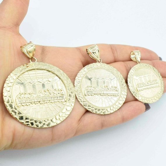 Gold last supper best sale medallion