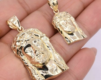 14k Gold Jesus Piece - Etsy