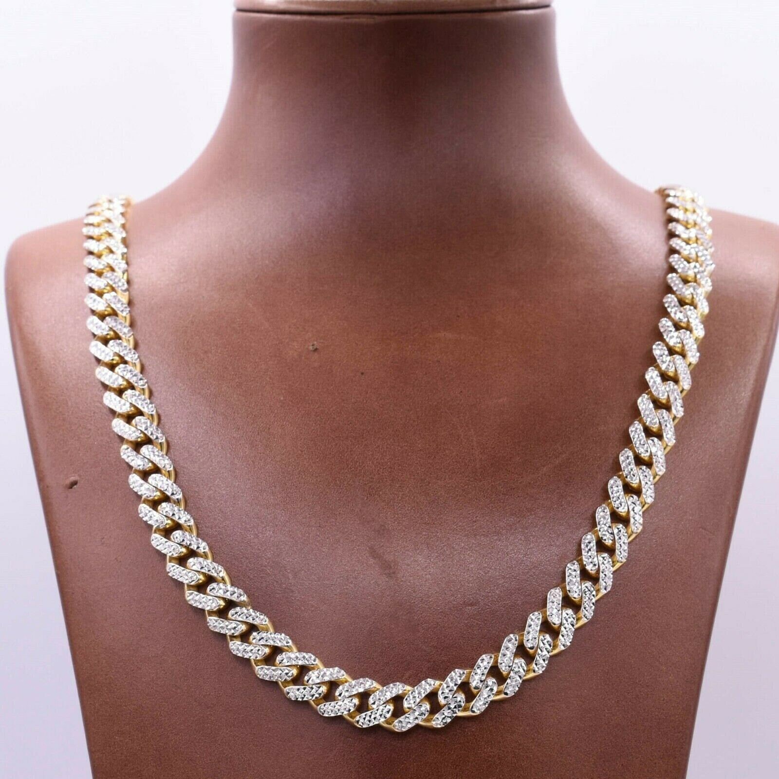 Monaco Chain Necklace Real 14K - Etsy 