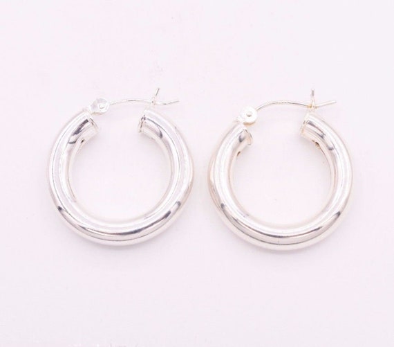 LeCalla Sterlingsilber-Schmuck KLEINE Antike Runde Creolen Mit