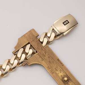 Bracciale Ghiacciato Con Catene D'oro A Maglie Cubane Miami - Foto 7