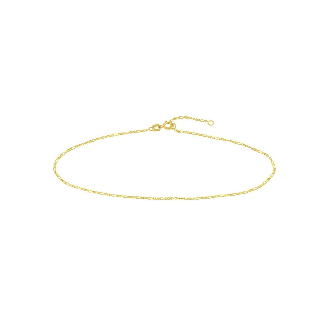 Cavigliera Mini Stella Regolabile Oro Giallo 14K - Con Chiusura A Aragosta - Goldum NYC - Foto 3