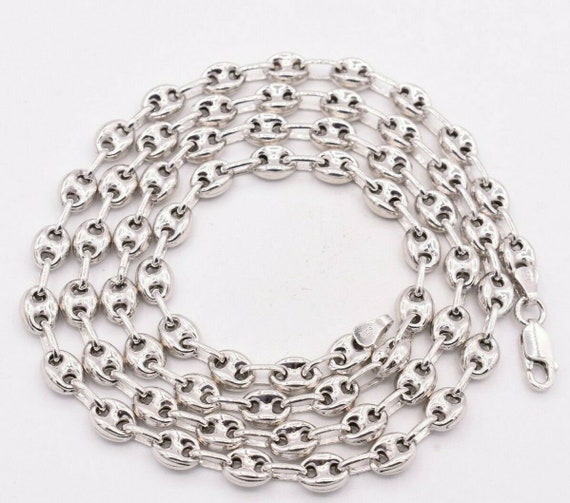 Collana Con Catena A Spina Di Pesce Flessibile Da 7 Mm In - Foto 9