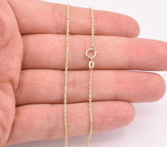 1.4mm Twisted Rope Chain Ankle Bracelet 