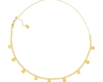 14k Gold Choker - Etsy