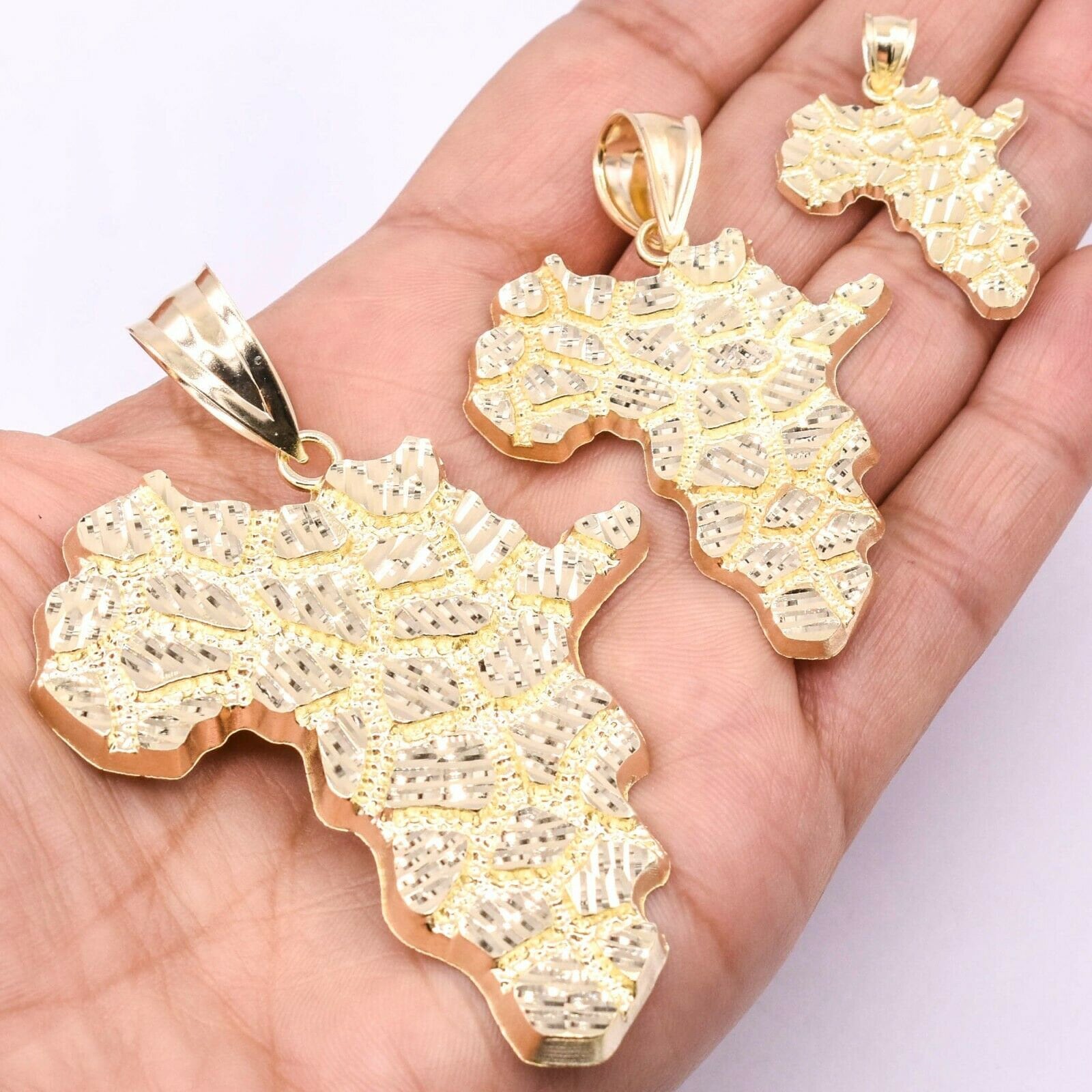 African continent hotsell gold necklace