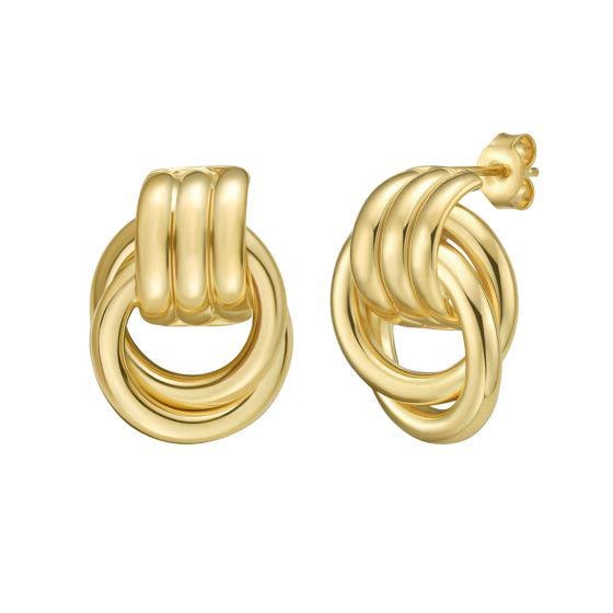 Small Silver Door Knocker Earrings - Etsy