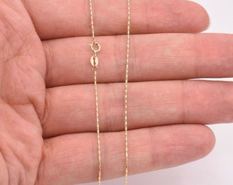 14k Sparkle Cut Lumina Pendant Chain Necklace Jewelry Gifts for Women in White Gold Yellow Gold Choice of Lengths 16 18 20 and 0.8mm 0.9mm 1mm 14k Sparkle Cut Lumina Pendant Chain Necklace Jewelry Gifts for Women in White Gold Yellow Gold Choice of Lengths 16 18 20 and 0.8mm 0.9mm 1mm