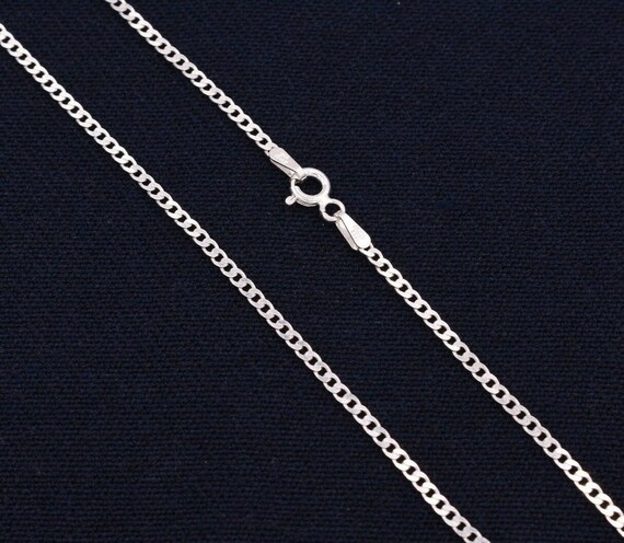 Collana In Argento 925 Con Catena Cubana Da 20" Per Uomo - Foto 3