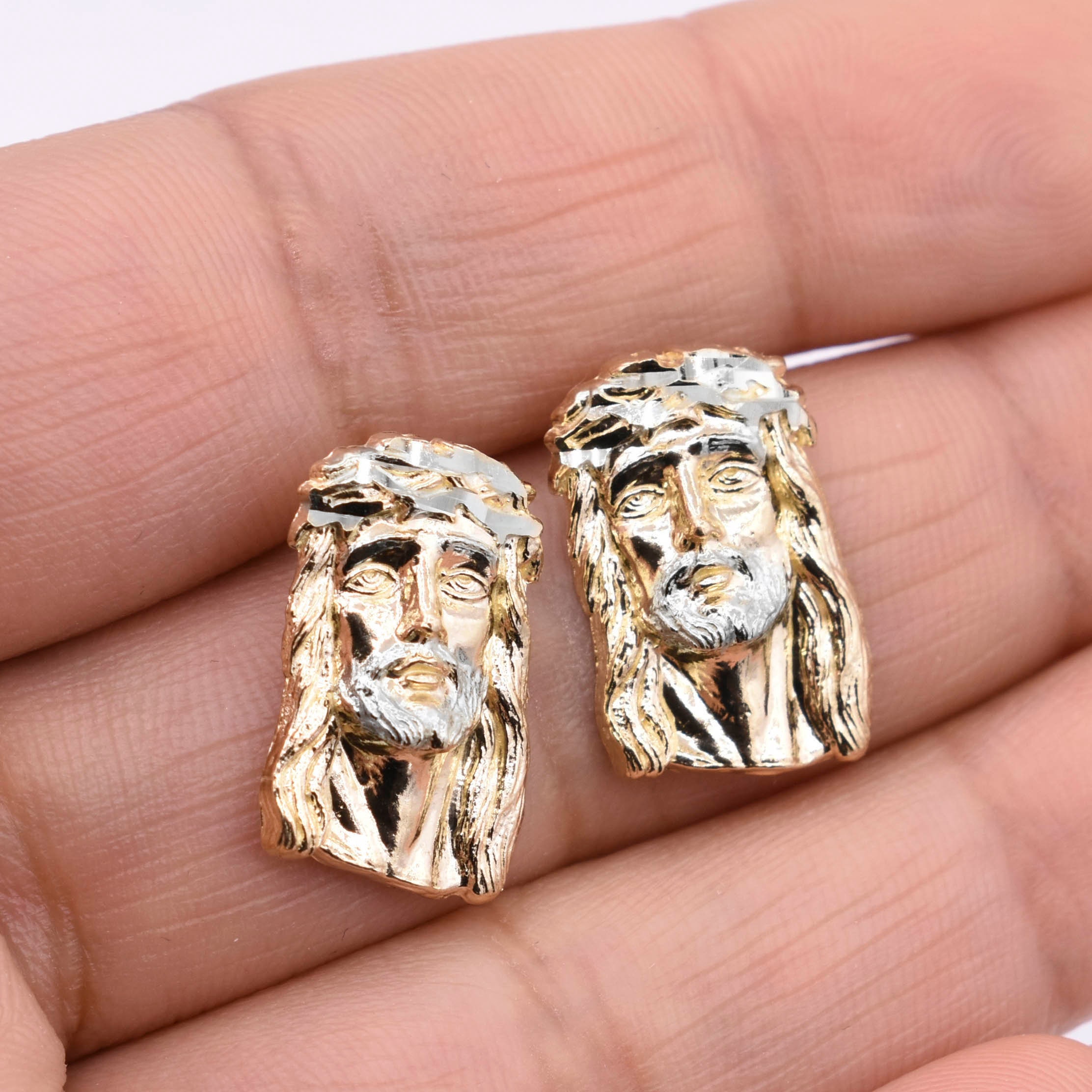 Jesus piece best sale earrings
