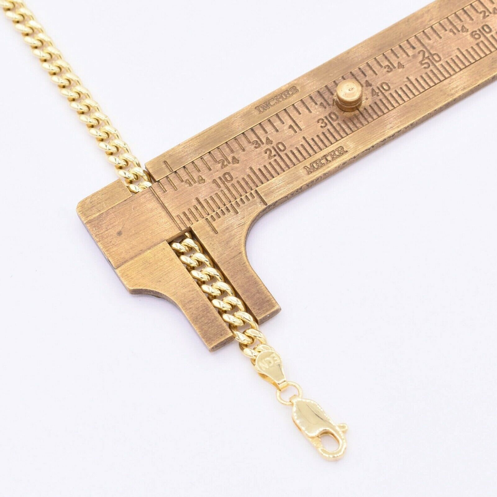 Catena Cubana Miami In Oro Giallo 10K, Maglia - Foto 2