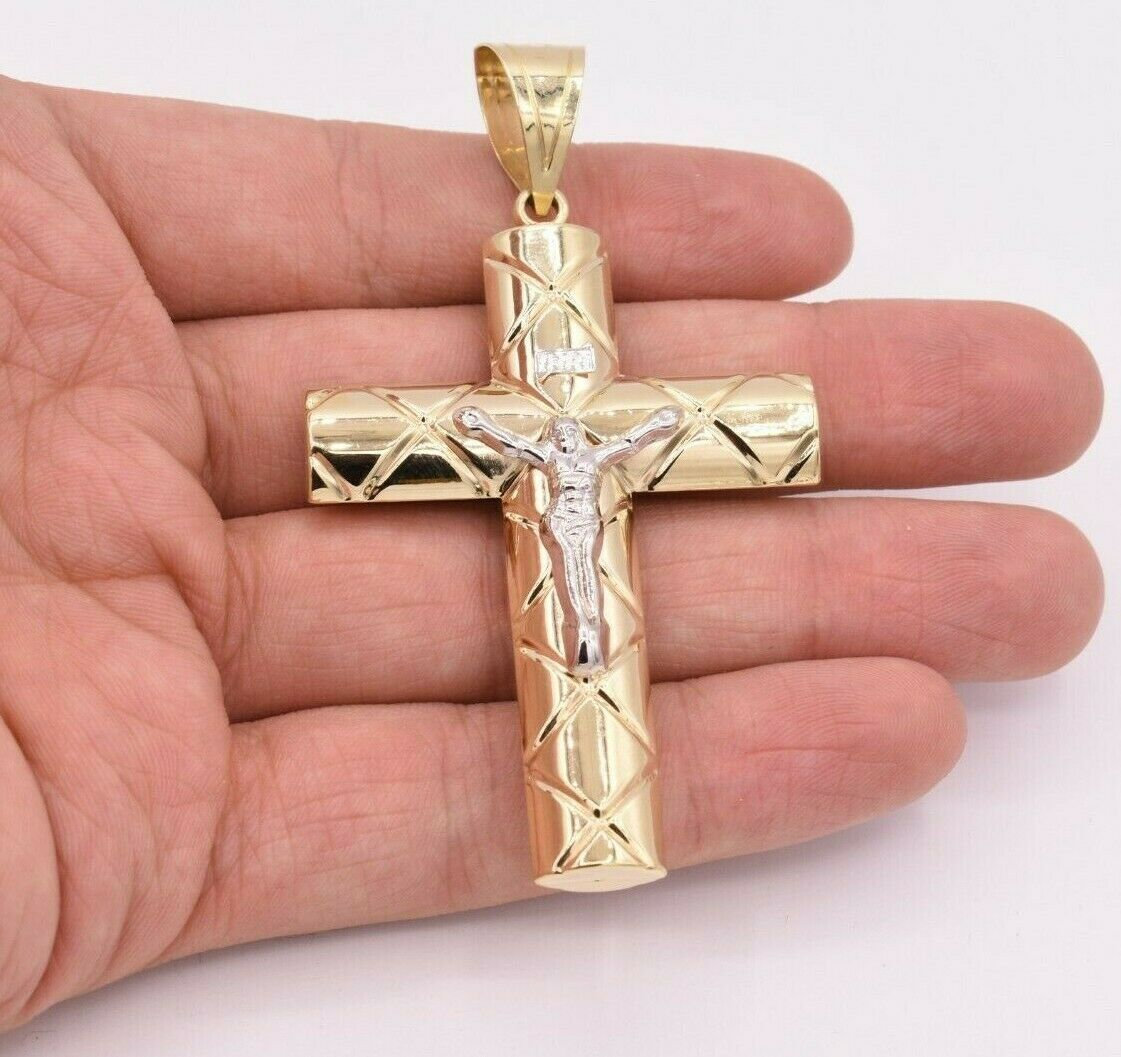 2,5 "großen Ankh Kreuz Jesus Anhänger Charme Diamantschliff