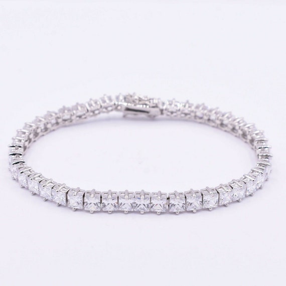 Square Bezel Set Diamond Bracelet – Ali Weiss Jewelry