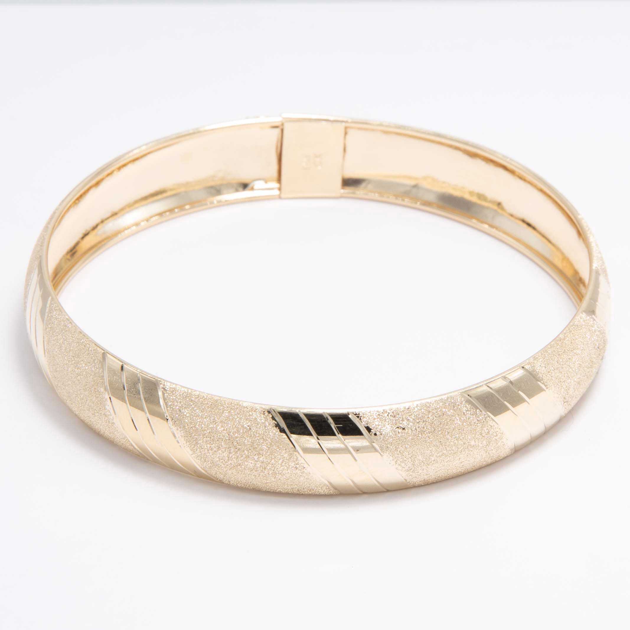 JOBO Armreif Armband Oval 375 Gold Gelbgold Goldarmband Goldarmreif