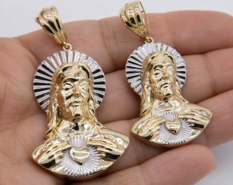 Collana Ciondolo Cuore Gesù Oro – Gioiello Religioso Cristiano In Acciaio Inox - Foto 3