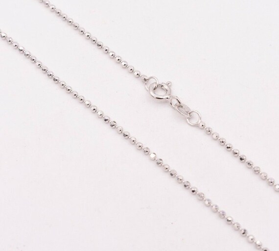 1.4mm Round Diamond Cut Bead Ball Chain 