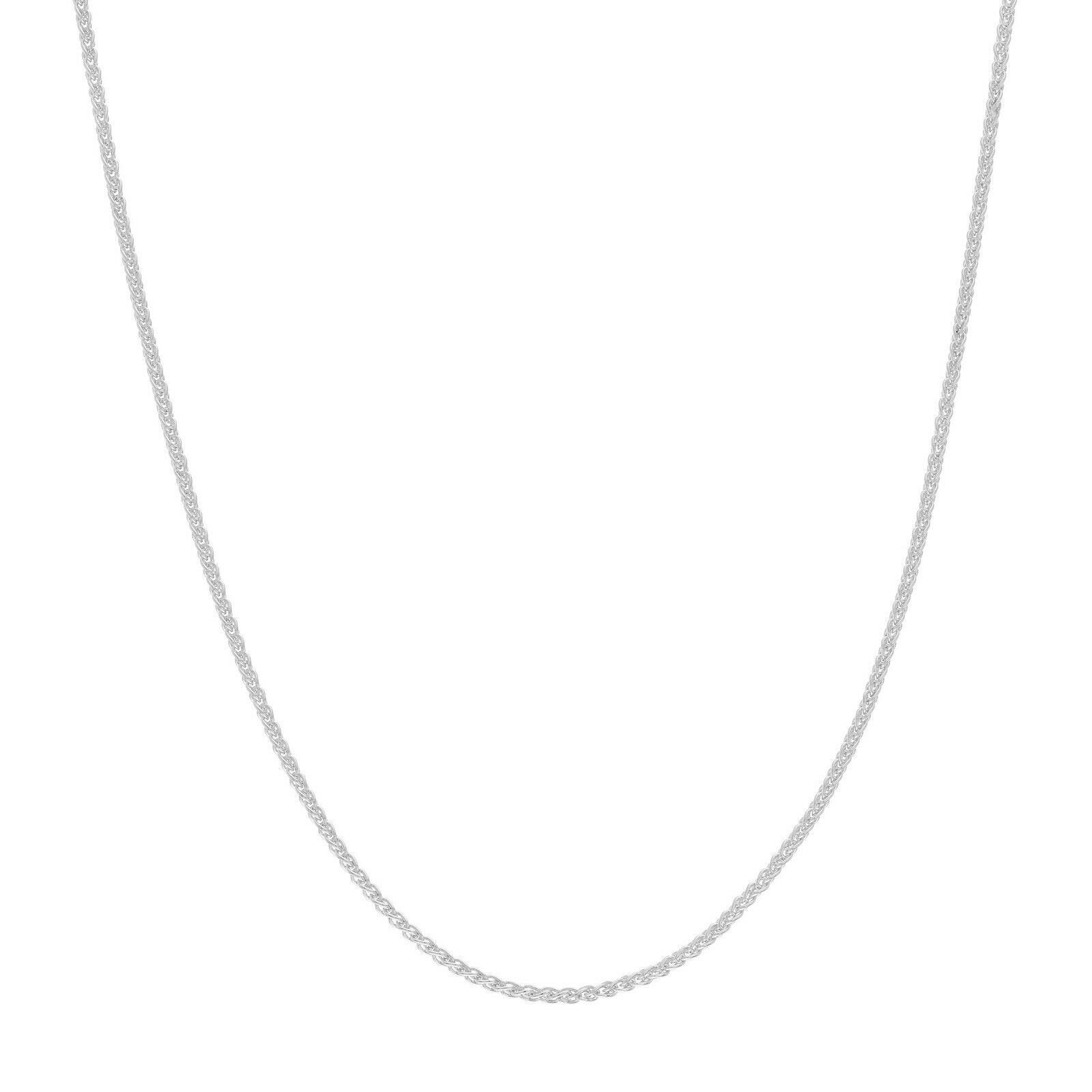 Collana A Catena In Oro Bianco 14Kt. 585 38Cm Rotonda, Gioielli