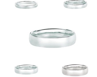 14K White Gold 3mm 4mm 5mm 6mm 8mm Comfort Fit Men Or Women Wedding Band Ring