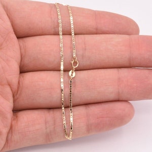 7&quot; Mariner Anchor Link Chain Bracelet Real Solid 10K Yellow Gold