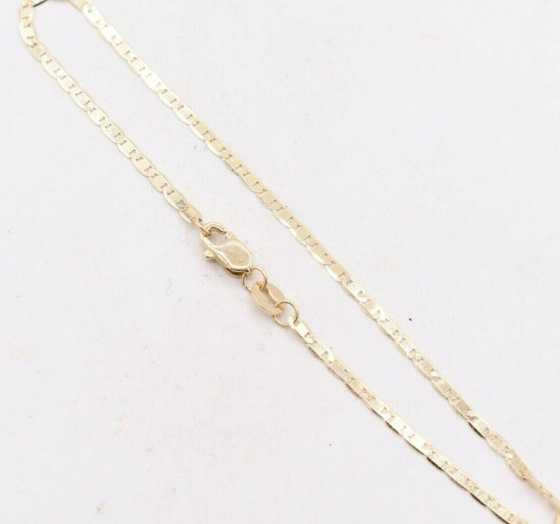 7 Mariner Anchor Link Chain Bracelet Real Solid 10K Etsy