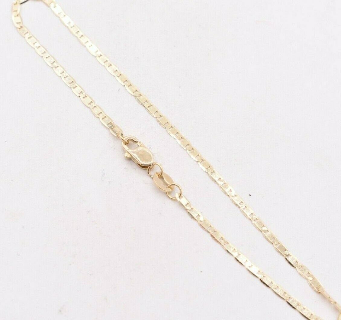 Bracciale Oro 10k Bracciale Catena Mariner In Oro Giallo 10K - Vero Oro Solido, Lunghezza 7 Pollici, Stile Classico Bracciale Oro Mariner - Foto 2