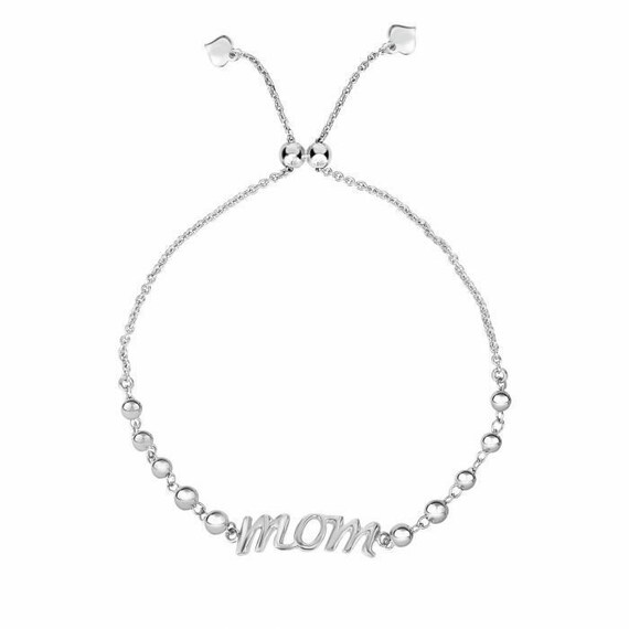 Mom Friendship Bracelet Real Sterling Silver 925