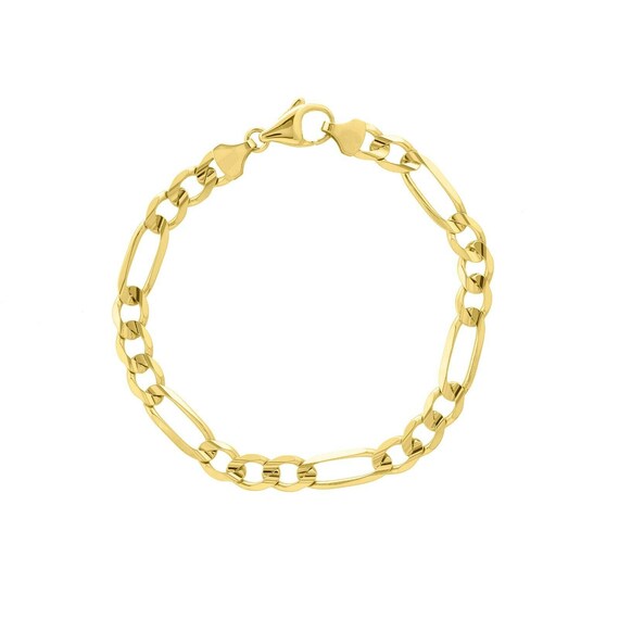 Concave Figaro Chain Bracelet 