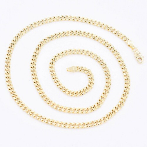 10K Real Yellow Gold Cuban Curb Link Chainmiami Cuban Curb - Etsy