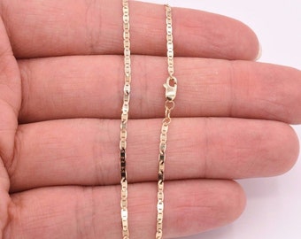 High Polished Mariner Anchor Anklet Chain Real 14K Solid Yellow Gold 10&quot;