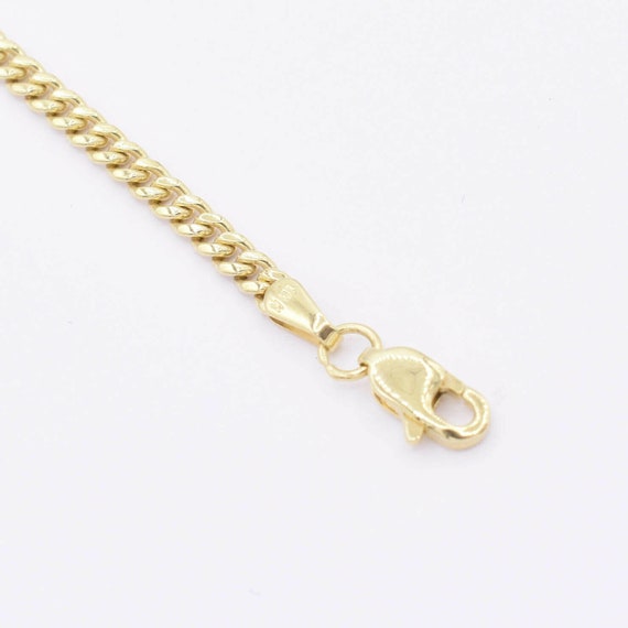 Collana Uomo Donna Oro 10K Italiana Collana A Maglia Cubana 6 Mm In Oro Giallo 10K - Fibbia, Stile Miami, Made In Italy, Goldum NYC Collana Oro Giallo Uomo - Foto 3