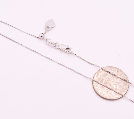 0,5mm Solide Verstellbare Franco Kette Halskette ECHT 14K
