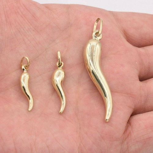 CORNICELLO ITALIAN HORN Real 10K Yellow 