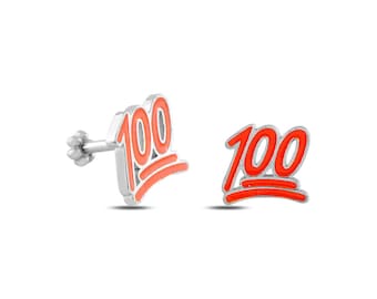 100 tecken Emoji minimalistisk Tragus öronpiercing äkta 14k massivt guld
