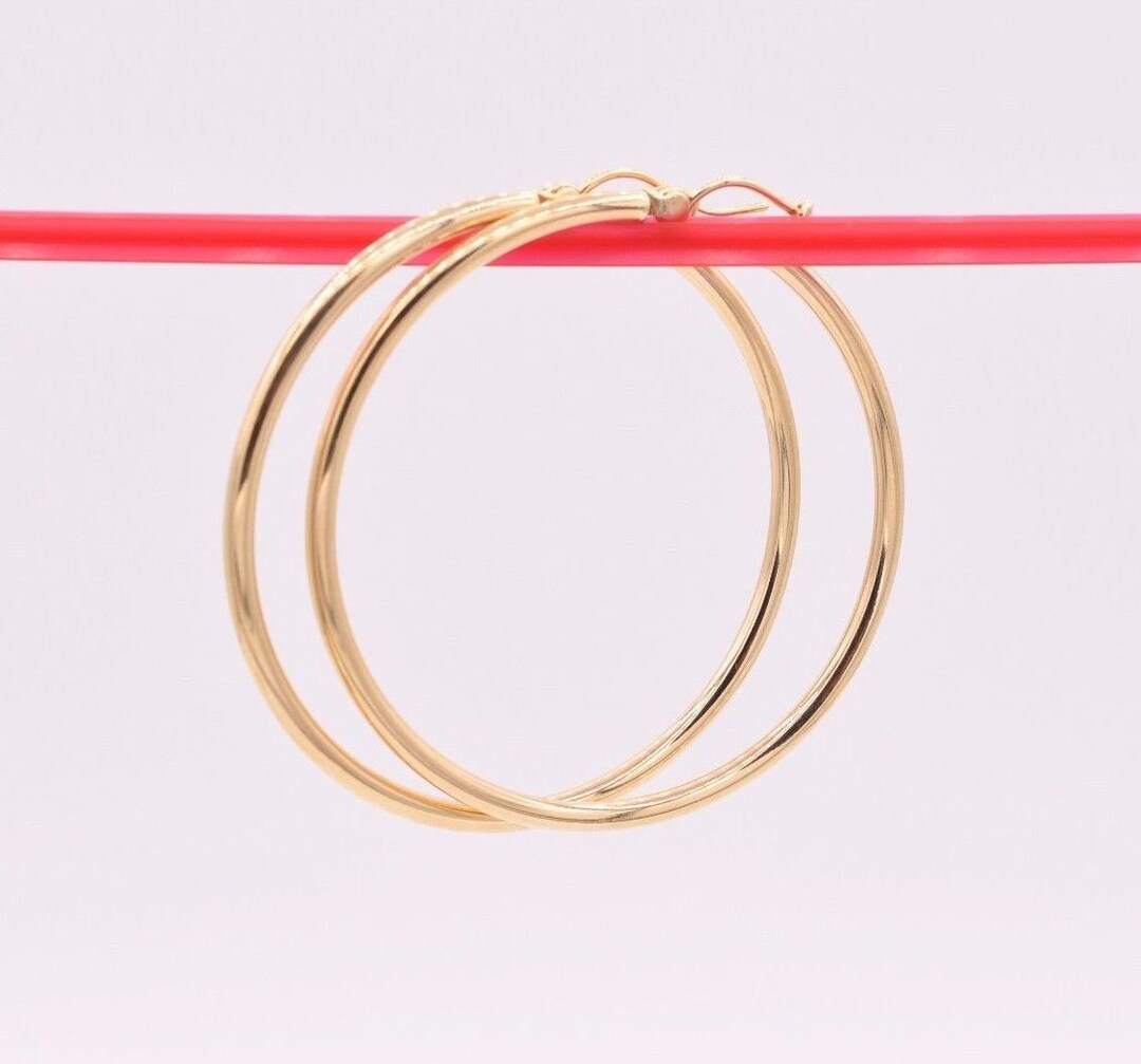 ORECCHINI IN ORO GIALLO O BIANCO 750 18K, A CERCHIO - Foto 8