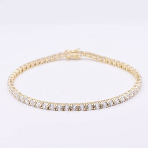 4mm Round Cut Square Tennis Ankle Anklet Real Sterling Silver 925 10&quot;
