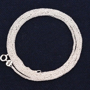 1.5mm Spiga Wheat Link Chain Necklace Solid Real 925 Sterling Silver All Sizes