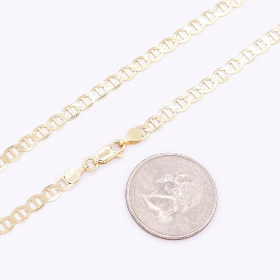 Catena Di Ancoraggio Mariner Riempita In Oro 18 Carati Da 6 - Foto 7