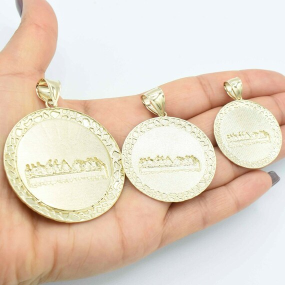 Gold last supper best sale medallion