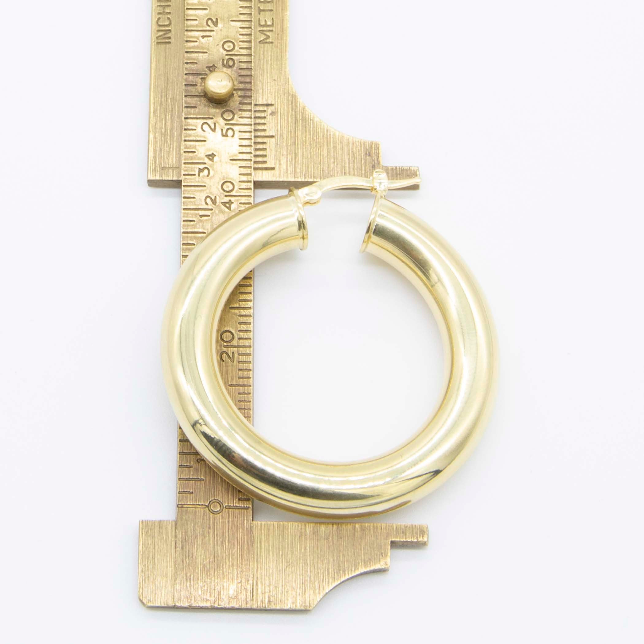 Orecchini A Cerchio In Oro 40 Mm, Metallo, Senza Pietra, Metallo, Senza Pietra : Philip Jones - Foto 2