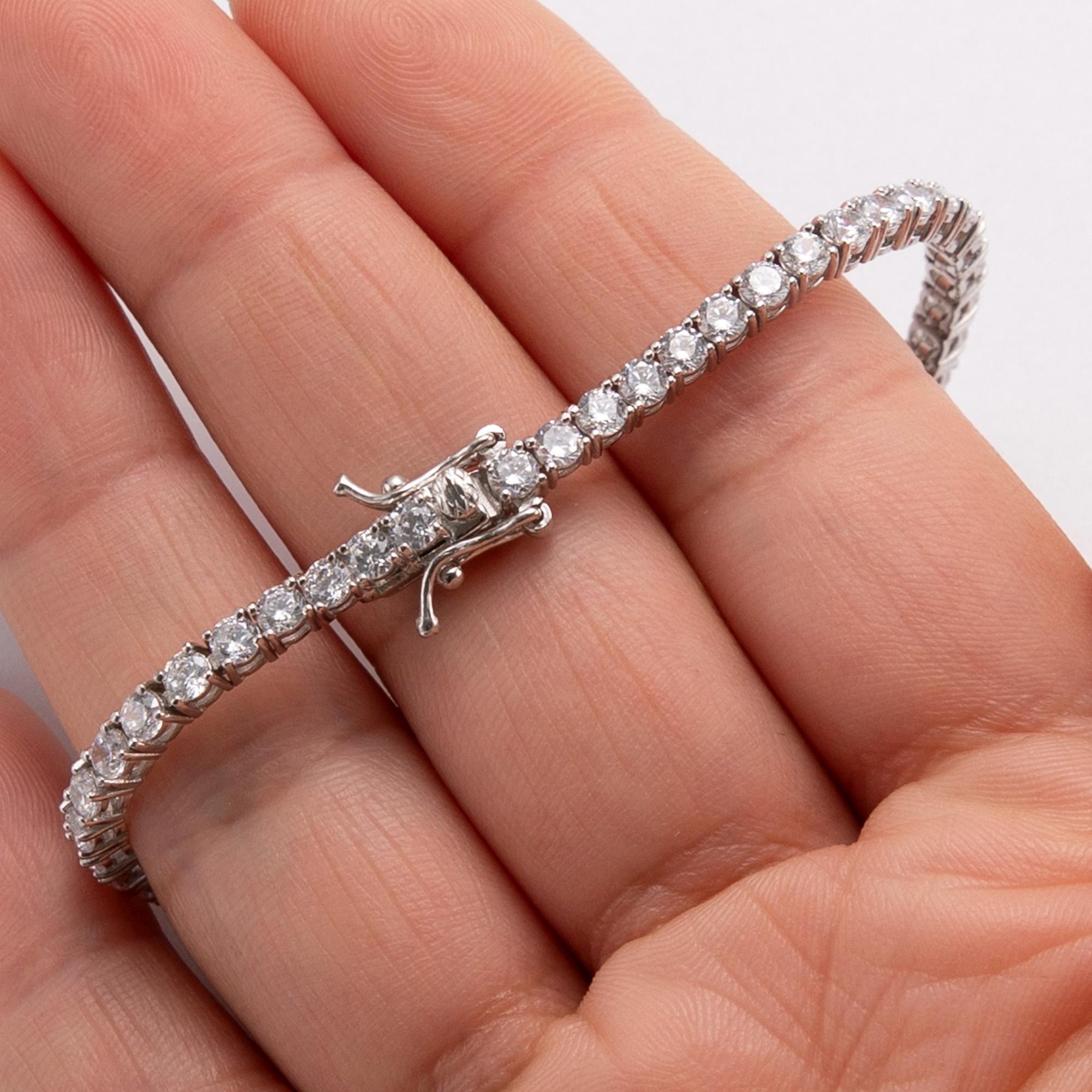 ブレスレット SEOOOCOOKIE AUXERRE SILVER TENNIS BRACELET 4BMS022 s-l1200.jpg