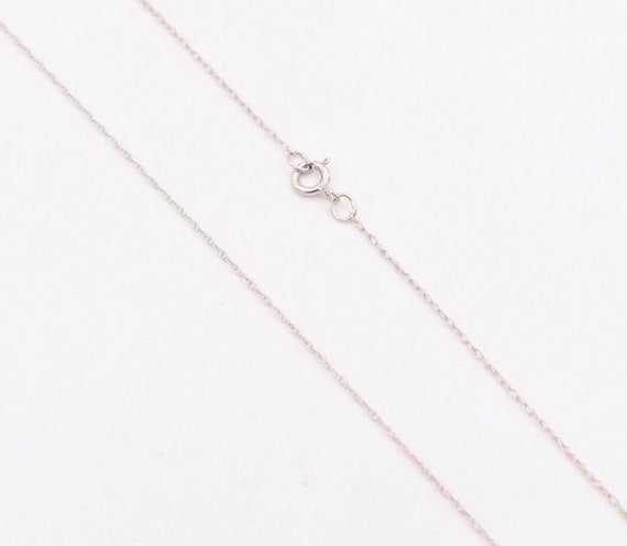 0.6mm Open Dainty Twisted Rope Chain Necklace Real Solid 14K | Etsy