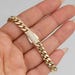7.5mm Miami Cuban Link Chain Bracelet Box Lock Real 14K Yellow Gold - Etsy