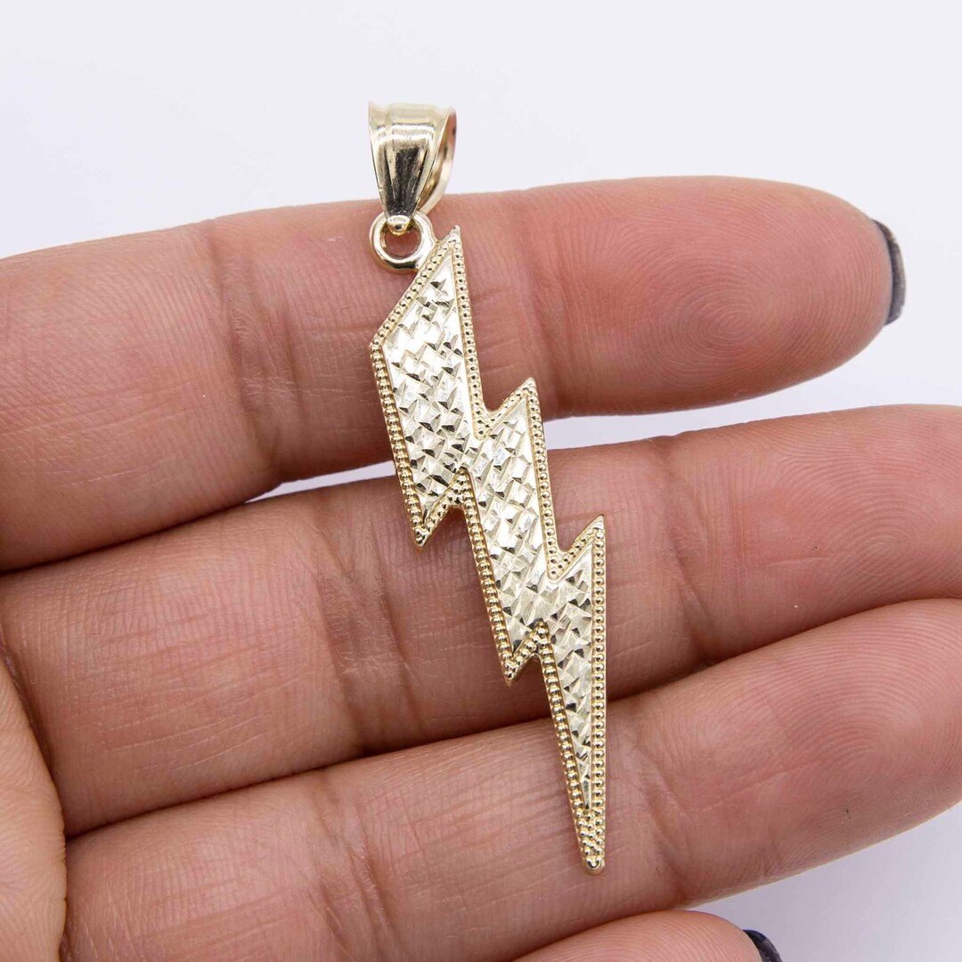 Vintage 14k Gold Blitz Charm, Goldanhänger