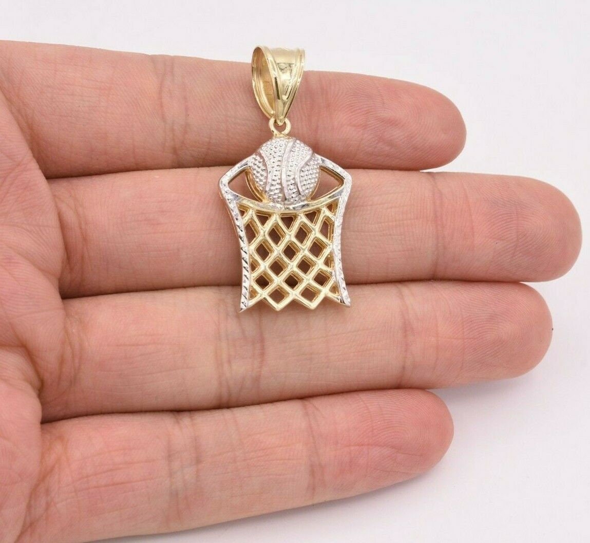 1 3/4 Basketball Net Hoop Pendant Charm 